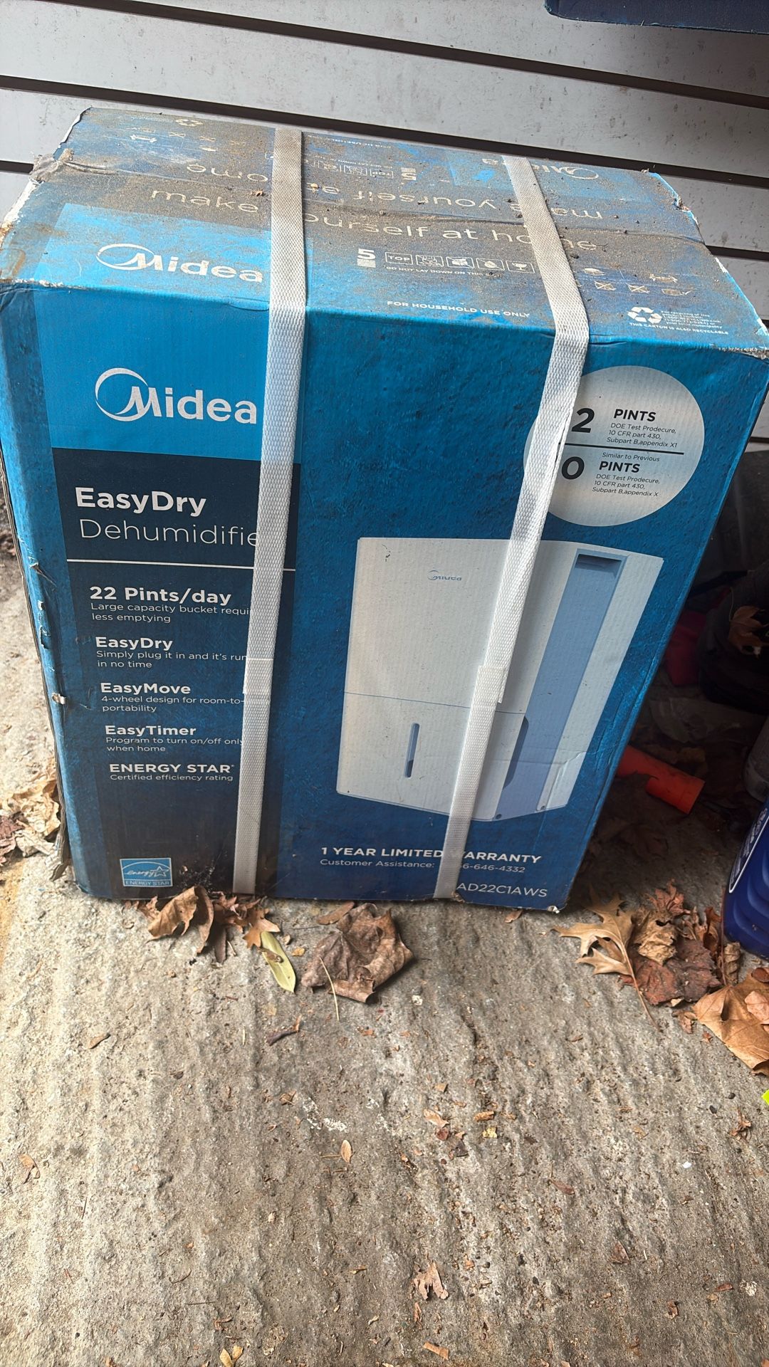 Midea Easy Dry Dehumidifier 22 Pints