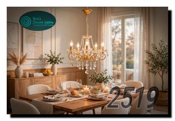 Gold Mini Crystal Chandelier, 5-Light Candelabra Ceiling Light Fixture