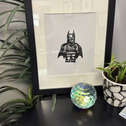 Batman Lego Printmaking. 