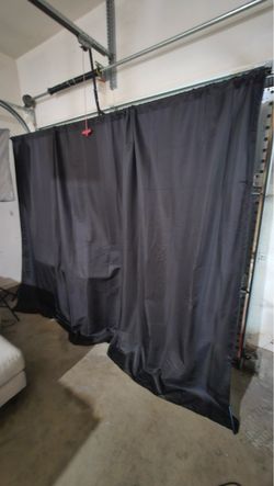 7x10ft Black & Green Screen backdrop, stands included