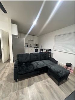 Gray L-Shaped Sectional Couch