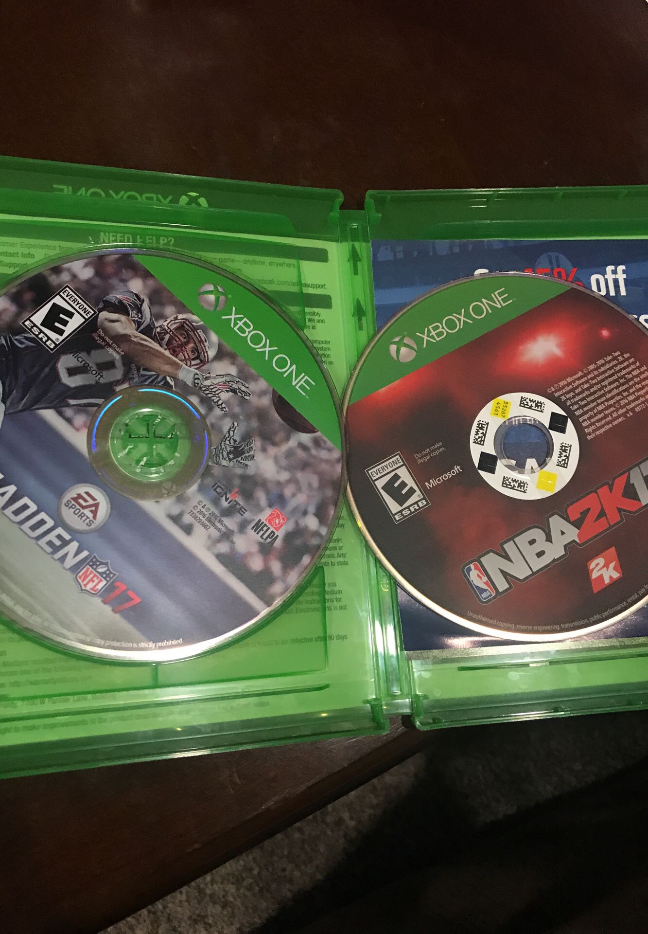 Xbox One - Madden 17 & NBA 17
