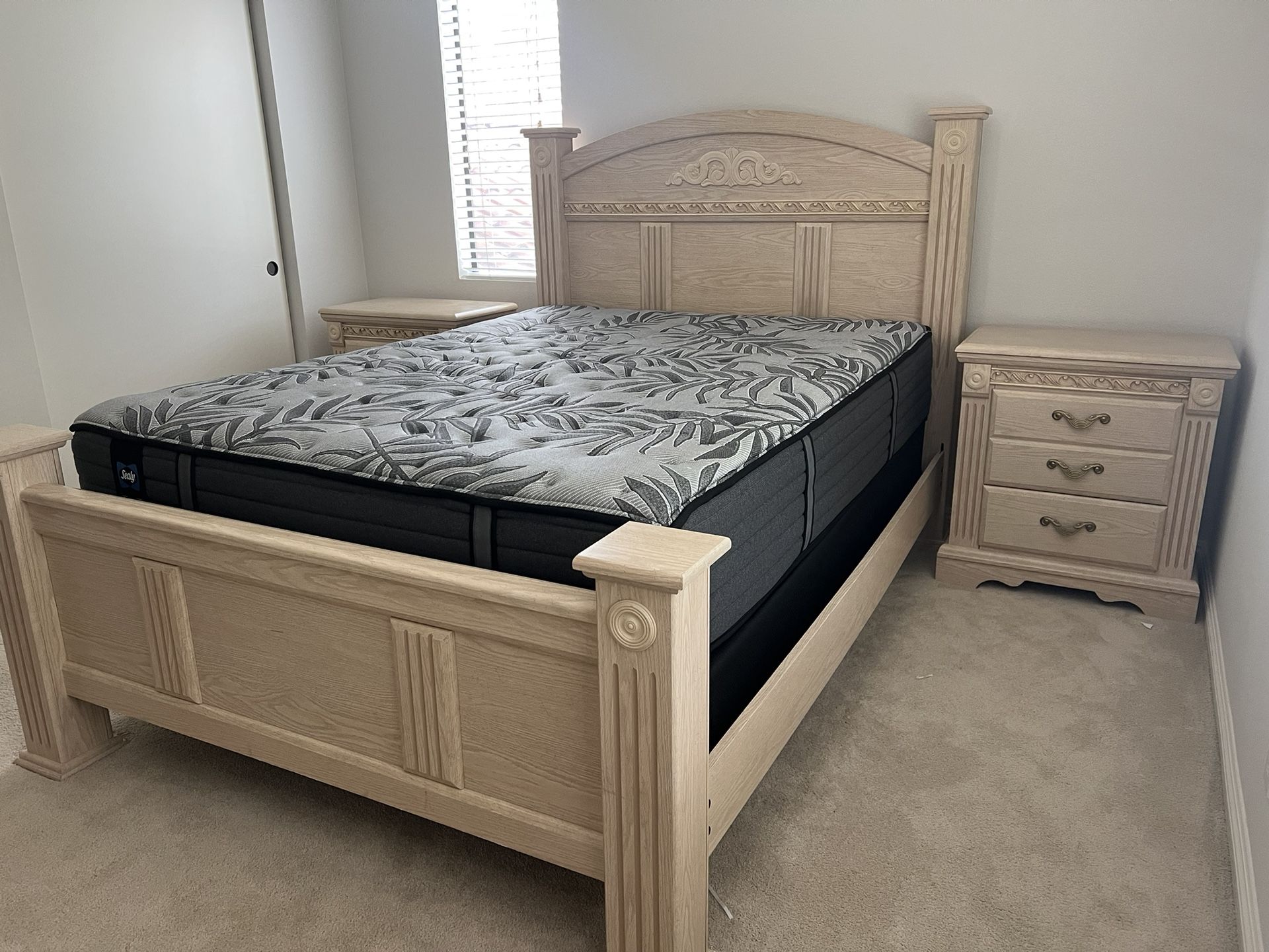 Parisian Style Queen Bedroom Set! (Mattress Not Included) 