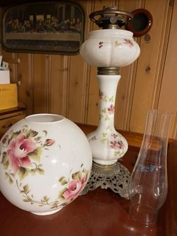 Antique Oil Lamp From 1800’s