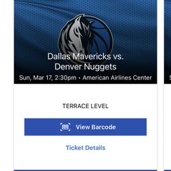 Dallas Mavericks Vs Denver Nuggets