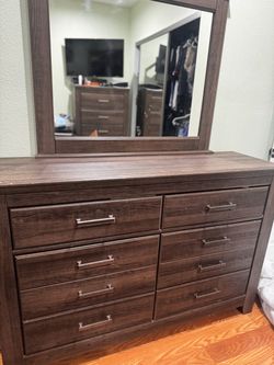 Dresser with mirror