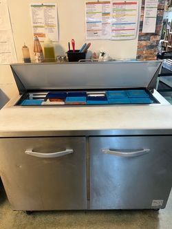 IKON KSP48 Commercial Refrigerated Prep Table – 2 Door