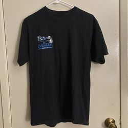 Frozen "Ice Crew" Black Short Sleeve T-Shirt Men's Size Medium Great Condition. No tag but fits a S-M