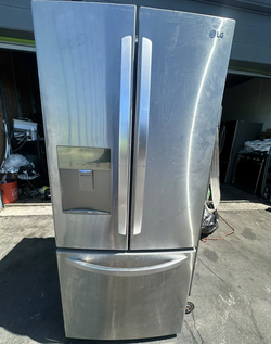 LG 3-Door Stainless Refrigerator with French Doors