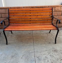 Outdoor garden bench
