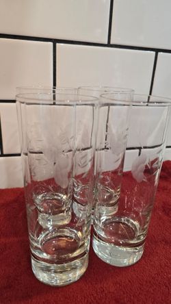 Brand New Princess House Heritage 6 1/2 Inches Tall Glass Tumbler Cup Set (BEST Offer)