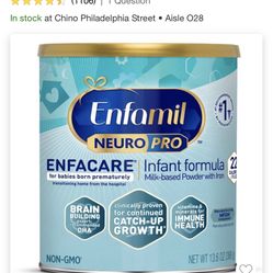 E famil Enfacare Baby Formula