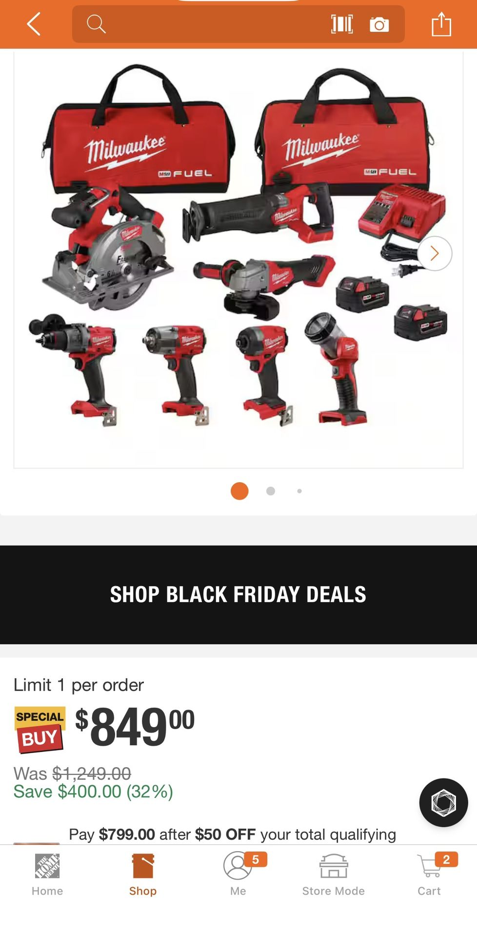 7x Brand new Milwaukee Tools Kit