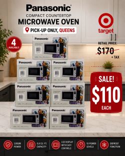 Panasonic Compact Countertop Microwave Oven (NEW / NUEVO)