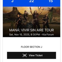 Maná Vivir Sin Aire Tour