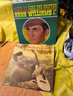 2 rare collectible vinyl LP country will not separate firm