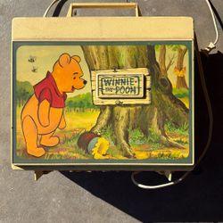 Vintage Disney Winnie The Pooh Record Player