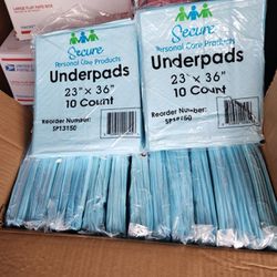 Secure Underpads 23x36, 10 per Pack, 15 Packs