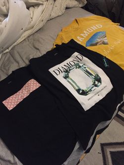 Medium diamond Huf RVCA brixton supreme shirt lot