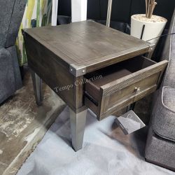 Rectangular End Table, Dark Gray Color, SKU#10T901-3