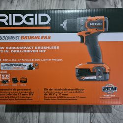 Ridgid 18V Brushless Drill Kit
