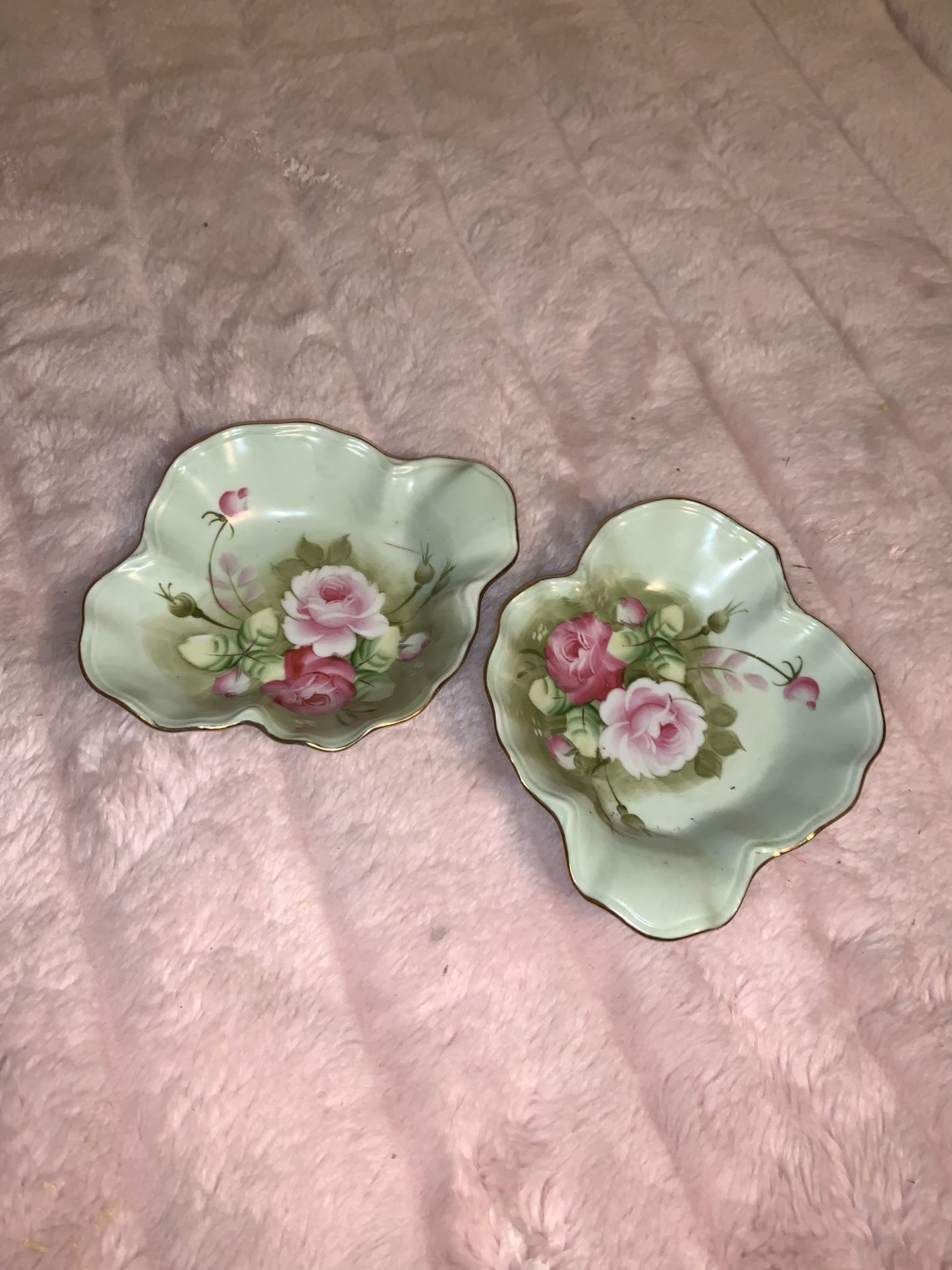 Pair of Lefton China Dishes 