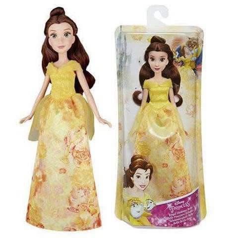 Brand New in Box Disney Princess Royal Shimmer Belle with Sparkly Skirt, Includes Tiara and Shoes