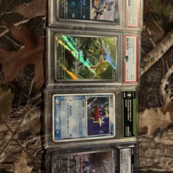 4 Graded Pokemon Cards Two Psa 9s 