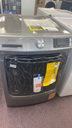 Maytag High Efficiency Stackable Medium (4.5 cu ft ) Front Load Washer (Metallic Slate) -1 year warranty