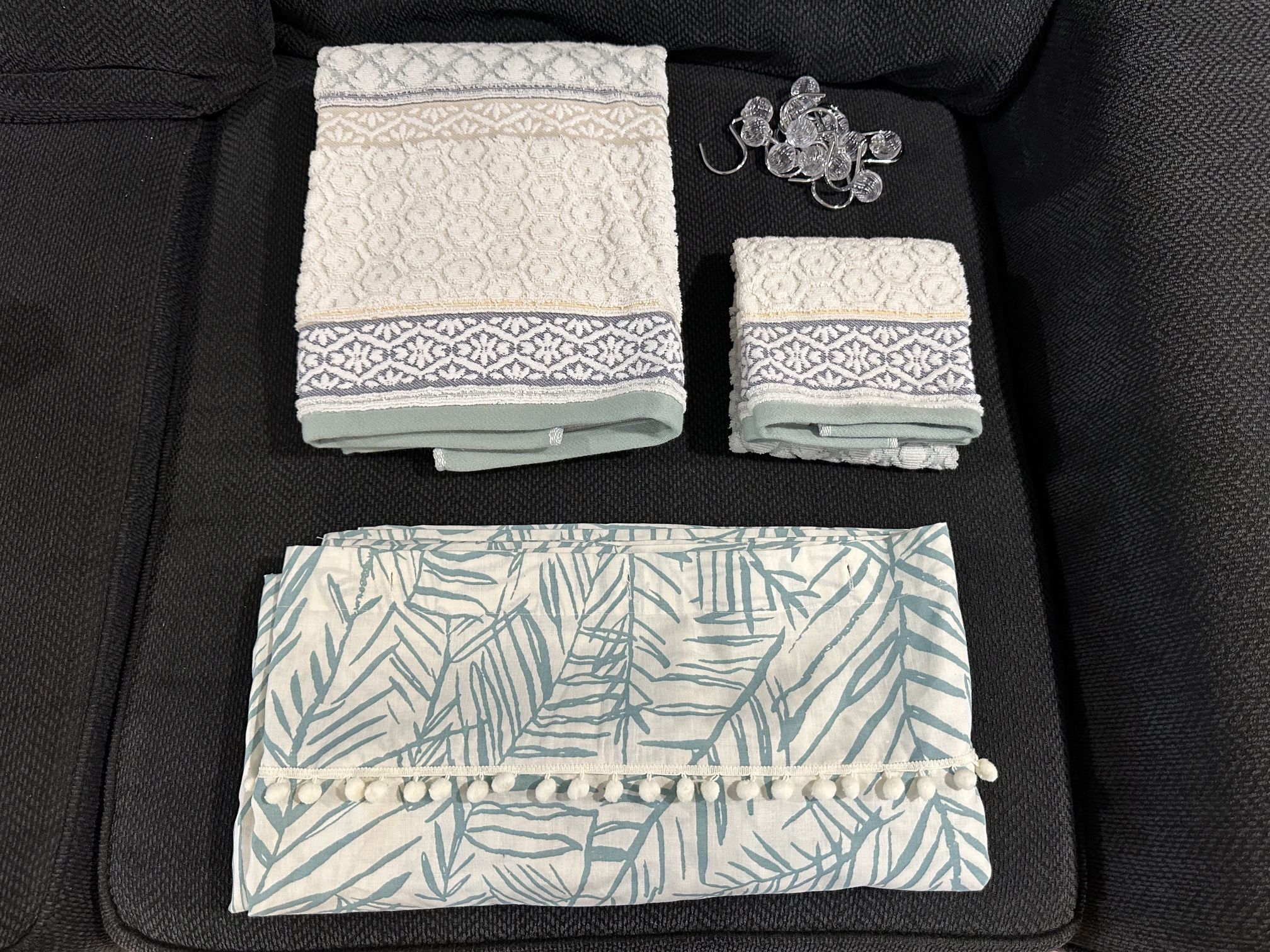 Shower Curtain And Towels