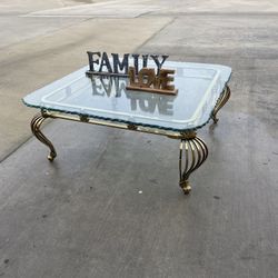 Square Glass Coffee Table 