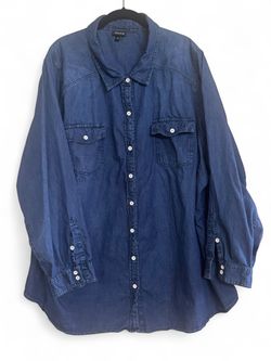 Torrid Denim Button-Down Shirt
