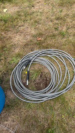 Pressure washer hoses.