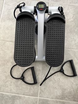 Compact Mini Stair Stepper Exercise Machine with Resistance Bands