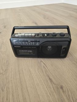 Sony CFM-165TW TV/Weather Band Radio Cassette Recorder – Works Great