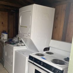 Washer & Dryer Combo, Dryer, Two Electric Stoves 