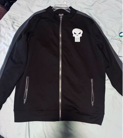 Marvel Punisher Zip-Up Bomber Jacket