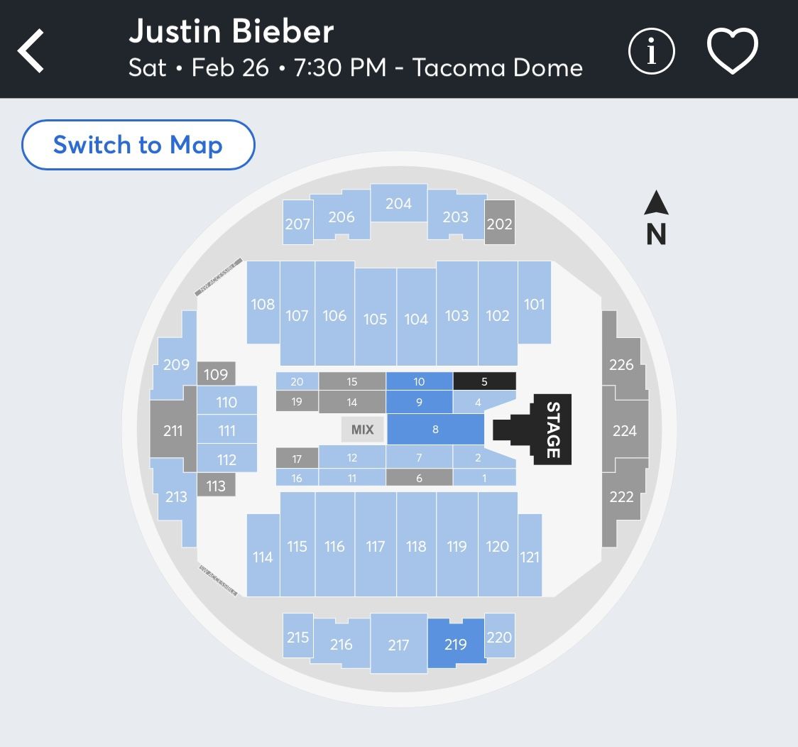 2 Floor Seat Tickets To Justin Bieber