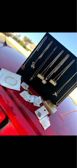 Gold dipped chains/rings/pendants