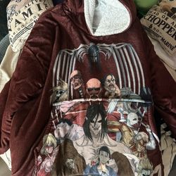 Attack On Titan Hoodie Blanket 
