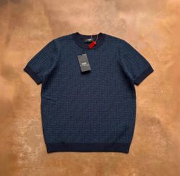 FENDI, Knit Embroidered Short Sleeves T-shirt SS26