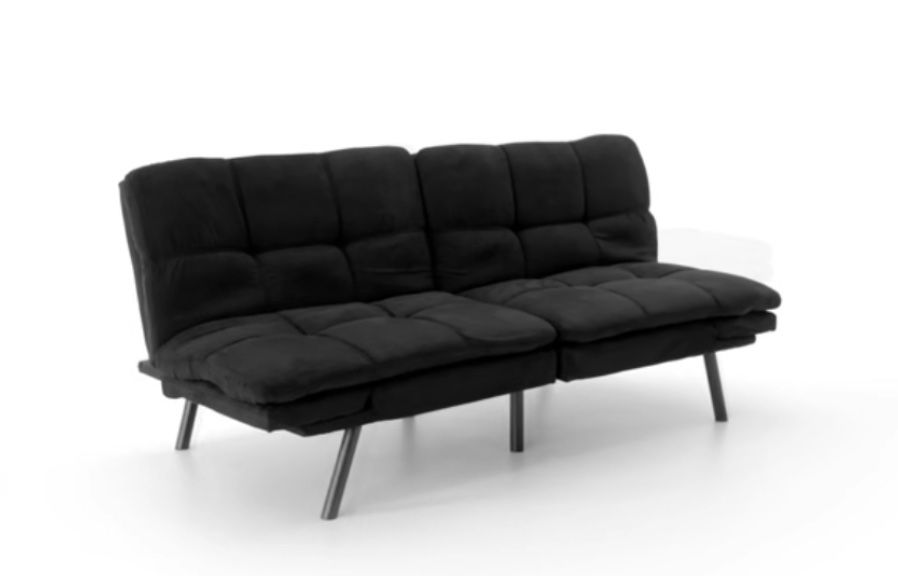 Mainstays Memory Foam Futon with 72",Black