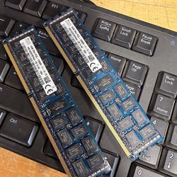 32GB RAM Kit (2x16GB) SK Hynix DDR3 PC3L-12800R ECC Registered Server Memory