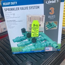 Sprinkler Valve System…3 Valves 