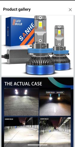 New H11 H8 H9 LED Headlight Bulb Set