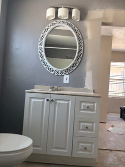 Vanity with sink