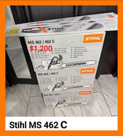 Stihl ms 462 c gas chainsaw  new nueva!!