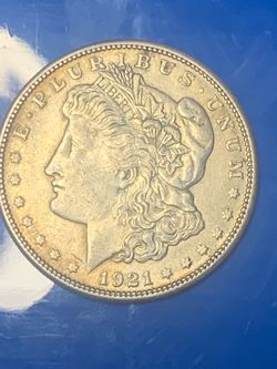 1921 tiny s Morgan Silver Dollar Coin