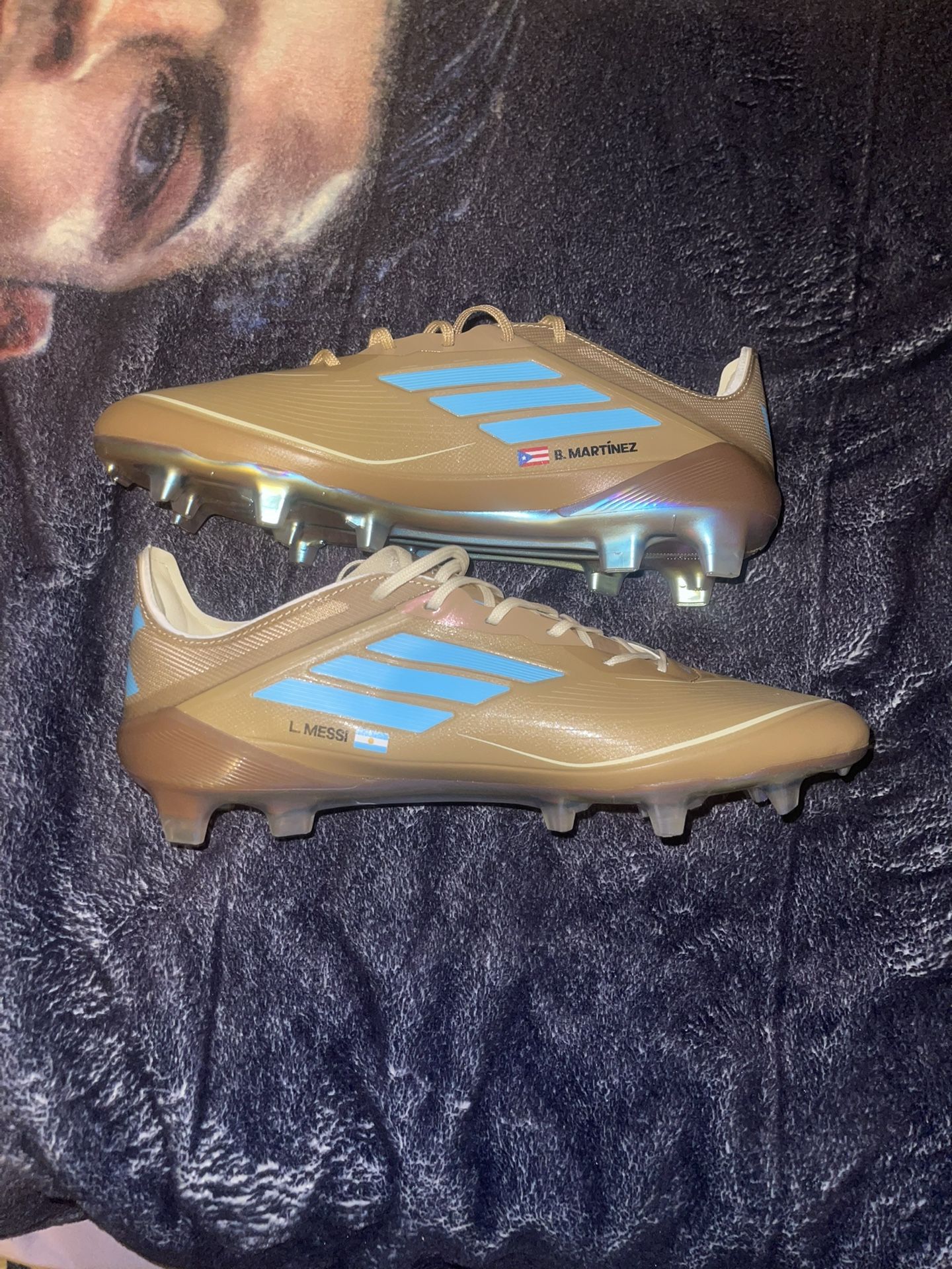 Bad Bunny x adidas Messi Adizero F50 Elite FG cleats