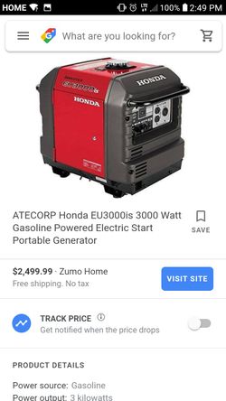 Honda generator